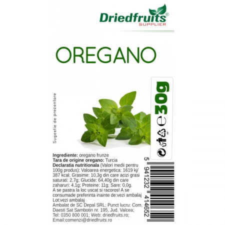 Condimente, Sare - OREGANO 30 G