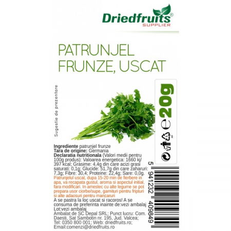 Condimente, Sare - PATRUNJEL USCAT 20 G