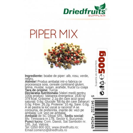 Condimente, Sare - PIPER MIX 500G