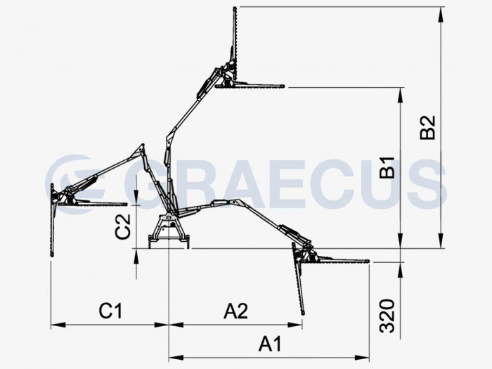 Bara de cosit hidraulică cu braț 130 cm – Trimmer hidraulic pentru tractor [26]