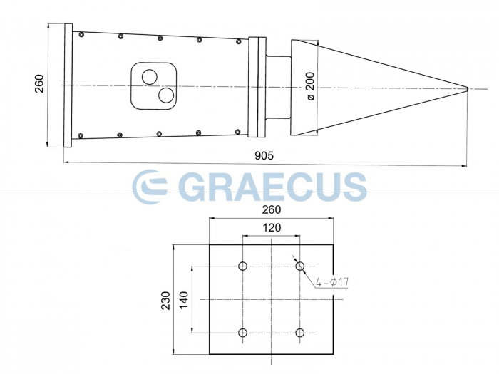 Burghiu Tip Con de Despicat Lemne pentru Miniexcavator 1-4 Tone [3]