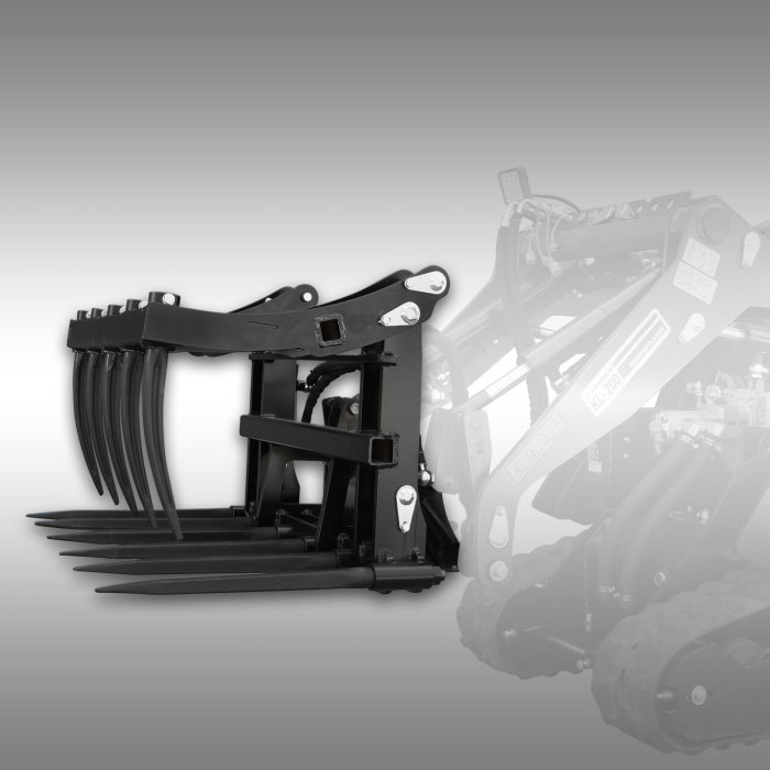 Gură de crocodil – atașament Jansen® KL-200 pentru gunoi, fân, siloz – deschidere 78 cm, dinți înlocuibili [3]