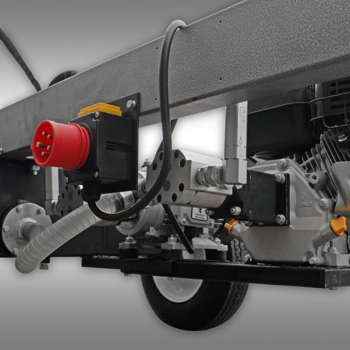 Despicator de busteni, benzina+electric, hidraulic, 22 tone Jansen HS-22A62K [6]