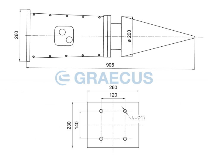 Despicător de lemne hidraulic GRAECUS EB16AUGERCONESPLITTER – compatibil EB15 / EB16 / EB17 / EB20 / EB27 / EB35 [2]