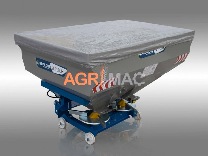 Distribuitor îngrășăminte cu 2 discuri și sărăriță hidraulică 2L1200H – 1200L, 18-20m [4]
