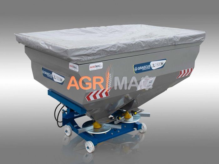 Distribuitor îngrășăminte cu 2 discuri și sărăriță hidraulică 2L1500H – 1500L, 18-20m [10]