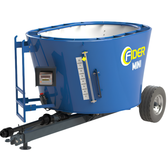 ZAMET FIDER-i MINI 5 m³ – Remorcă de amestecare furaje cu melc vertical [1]