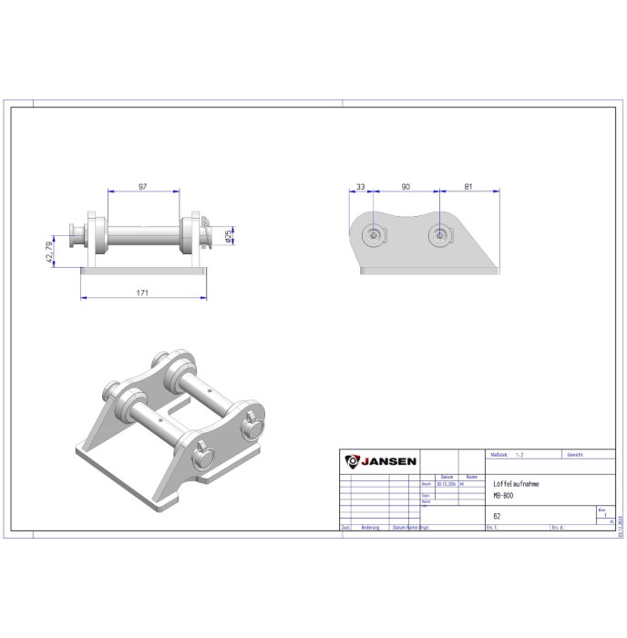 Greblă hidraulică pentru Jansen MB-800 – Control precis [4]