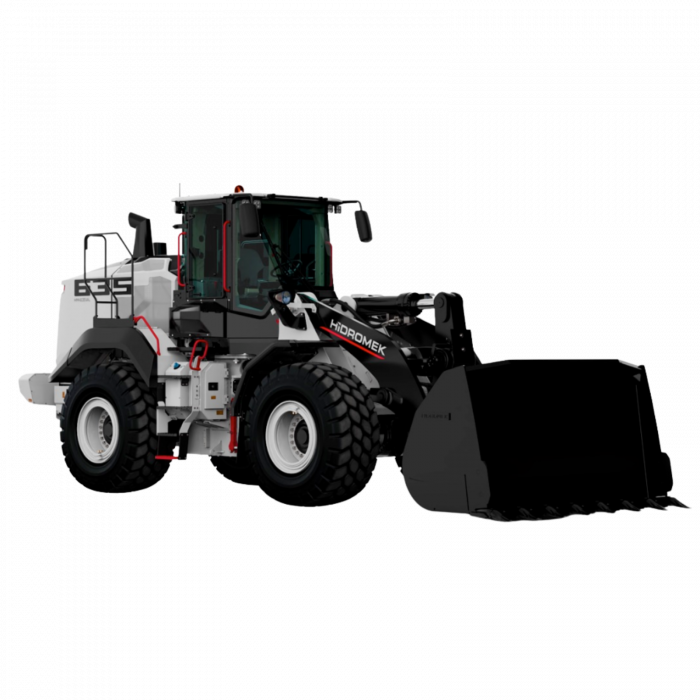 Hidromek HMK 635 WL – Încărcător frontal articulat 4×4, motor Mercedes 282 CP, cupă 3.5 m³, transmisie automată [1]