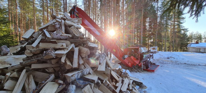 Linie de tăiere și despicare lemne Japa® 365+ E, electrică, produsă în Finlanda [21]