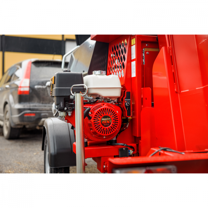 Japa 315+ BES – Procesator de lemn profesional, motor Honda 13 CP, cu șasiu rutier [6]