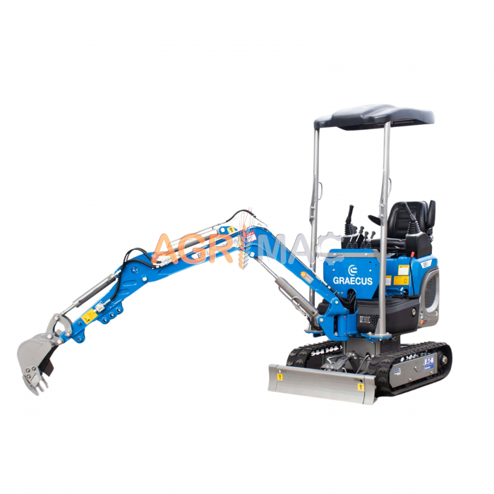 Miniexcavator EB12 14 CP Motor KUBOTA D722 3 cilindrii Diesel [1]