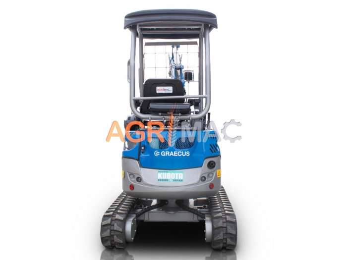 Mini Excavator cu Șenile Reglabile, 2 TONE, Motor Diesel KUBOTA D902 16 CP [5]