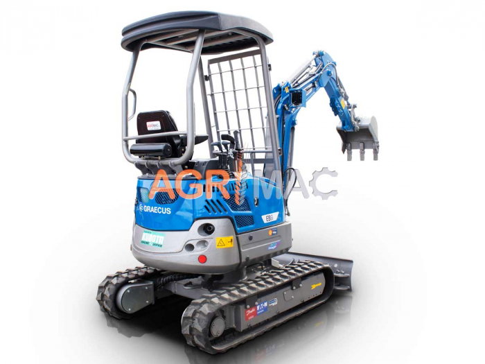 Mini Excavator cu Șenile Reglabile, 2 TONE, Motor Diesel KUBOTA D902 16 CP [4]