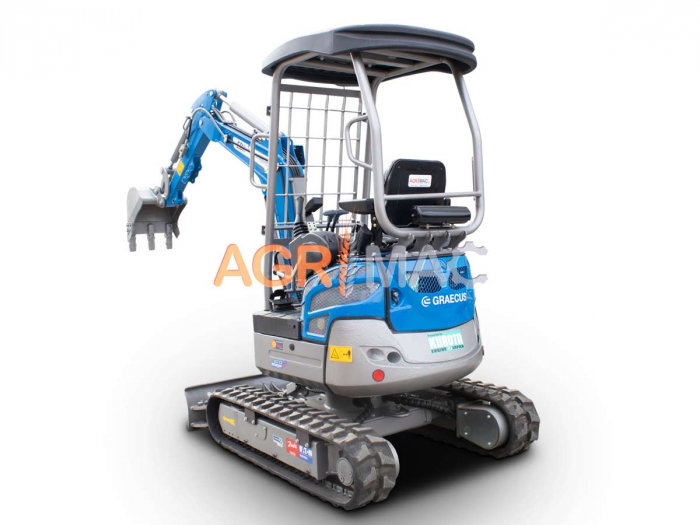Mini Excavator cu Șenile Reglabile, 2 TONE, Motor Diesel KUBOTA D902 16 CP [3]