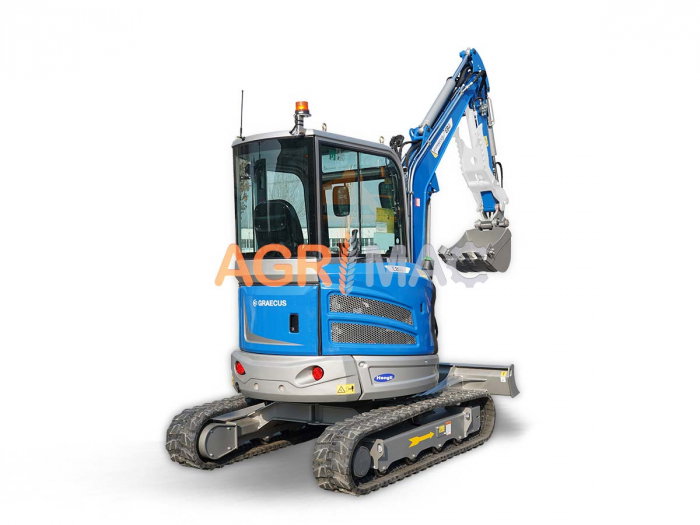 Miniexcavator EB40C-PRO – 4T, cabină A/C, motor Kubota Diesel, braț rotativ [5]