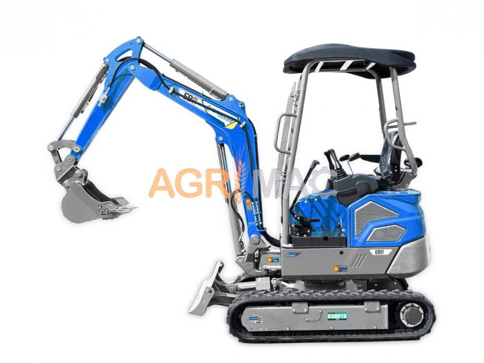 EB21-PRO – Miniexcavator 2.1 T cu Braț Lateral, Motor Kubota și Cupă 400 mm [2]