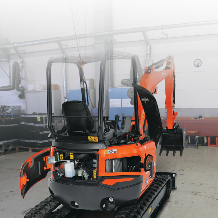 Miniexcavator Kubota U27-4 – 21 CP, 2.6T, diesel compact [5]