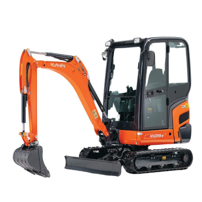 Miniexcavator Kubota KX019-4 – 15.7 CP, 1.8 T, diesel compact [1]