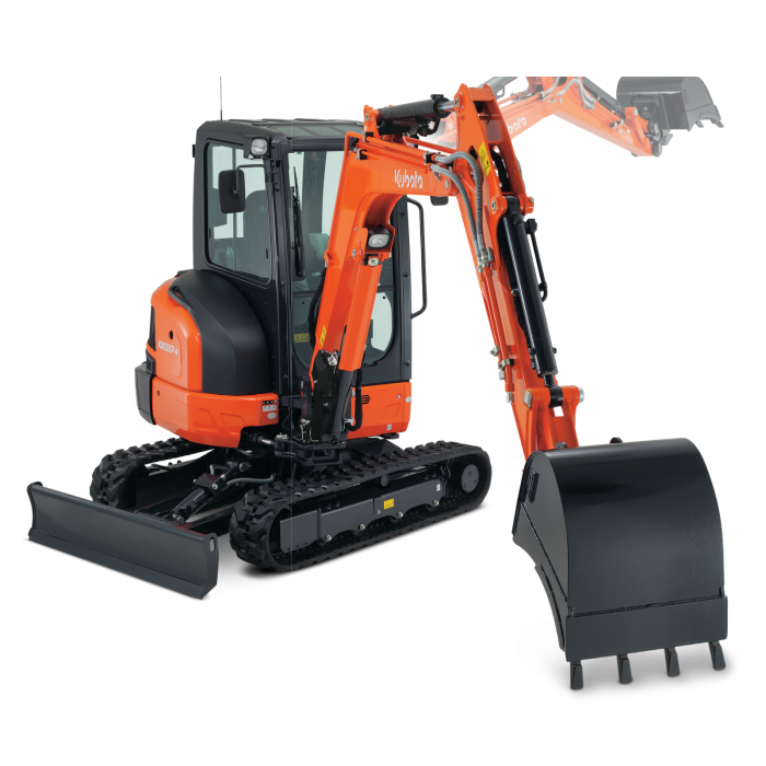 Miniexcavator Kubota KX037-4 – 24.2 CP, 3.5T, diesel compact [1]
