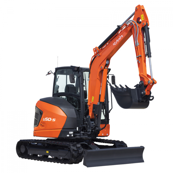 Miniexcavator Kubota U50-5 – 40.4 CP, 4.8T, diesel compact [1]