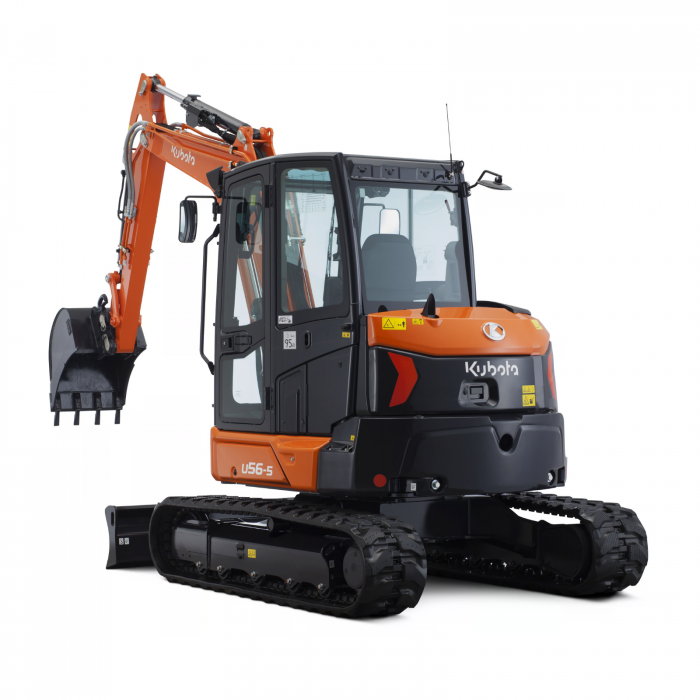 Miniexcavator Kubota U56-5 – 47.6 CP, 5.5T, diesel compact [2]