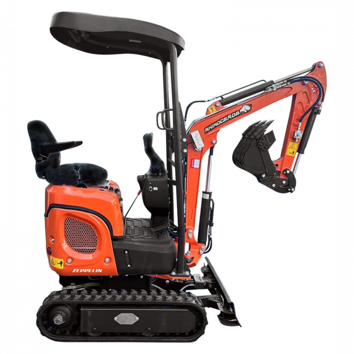 Miniexcavator autopropulsat Rhinoceros 12HP – motor diesel Koop, șenile reglabile [3]