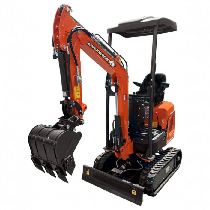 Miniexcavator autopropulsat Rhinoceros 12HP – motor diesel Koop, șenile reglabile [2]
