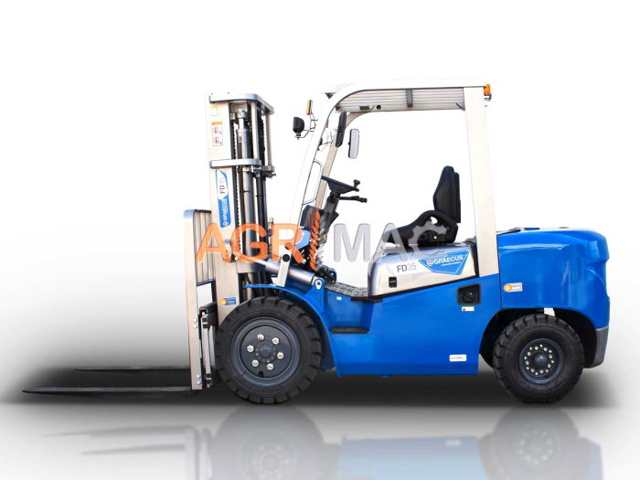 Motostivuitor diesel Clark 3.5T Xinchai Stage V cu catarg Duplex 3000 mm și furci 1220 mm [4]