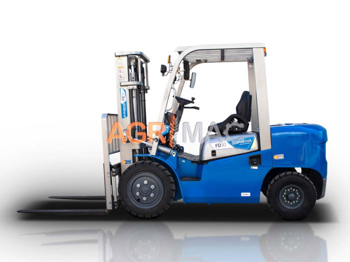 Motostivuitor diesel Clark 3.0T Xinchai C490 cu catarg Duplex 3000 mm și furci 1220 mm [2]