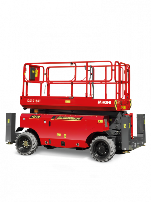 Nacelă foarfecă Magni DS1218RT – 12 metri diesel, teren accidentat, 454 kg | Uneltisimo.ro [1]