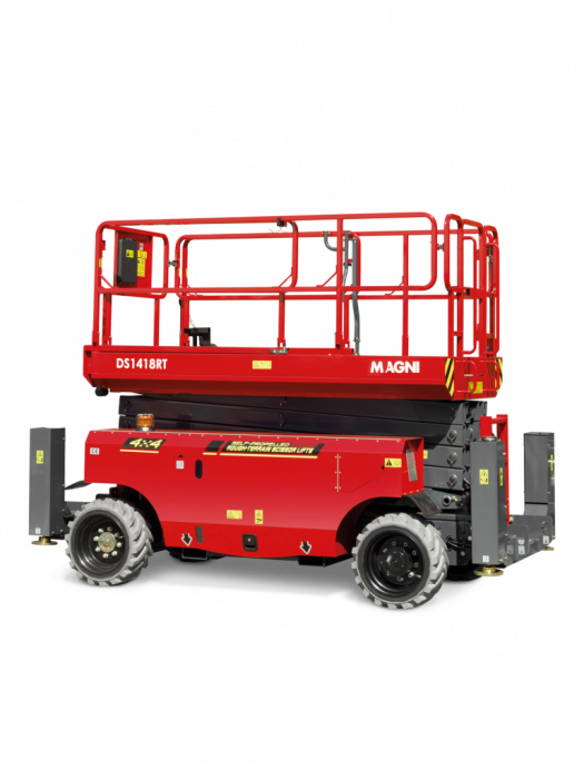 Nacelă foarfecă Magni DS1418RT – 14 metri, diesel, teren accidentat | Uneltisimo.ro [1]