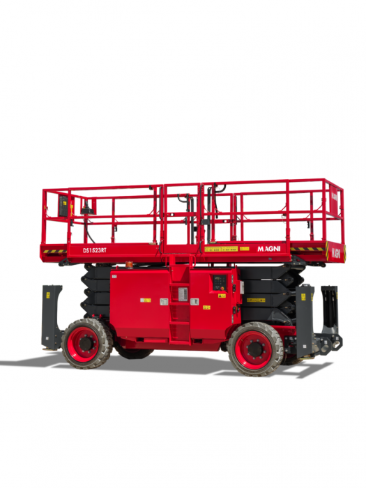 Nacelă foarfecă Magni DS1523RT – 15 metri, diesel, 680 kg, teren accidentat | Uneltisimo.ro [1]