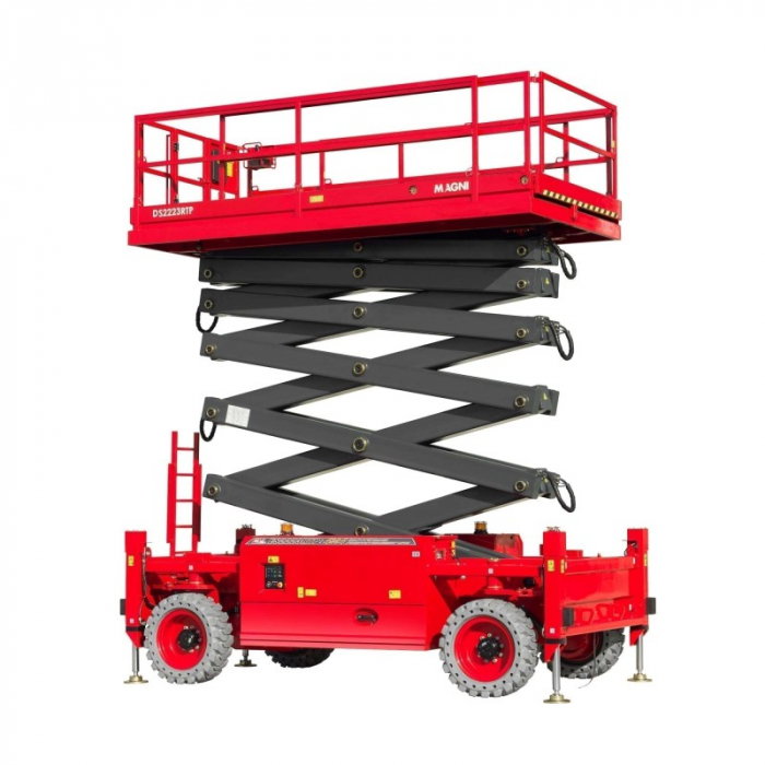 Nacelă foarfecă Magni DS2223RTP – 22 metri, diesel, 750 kg, teren accidentat | Uneltisimo.ro [2]