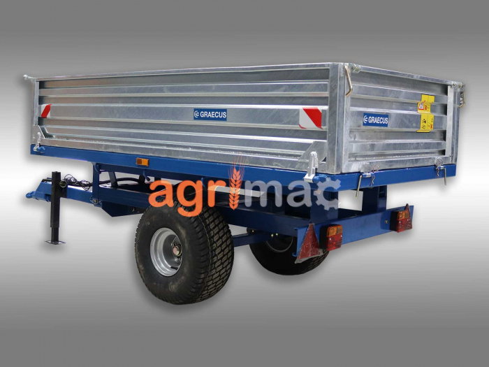 Remorcă agricolă MT1500-H – 1500 kg, basculare hidraulică, obloane galvanizate [8]