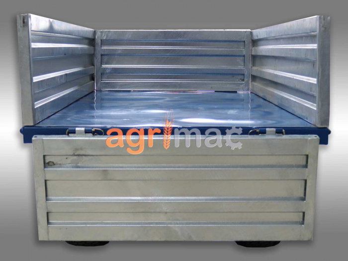 Remorcă agricolă MT1500-H – 1500 kg, basculare hidraulică, obloane galvanizate [6]