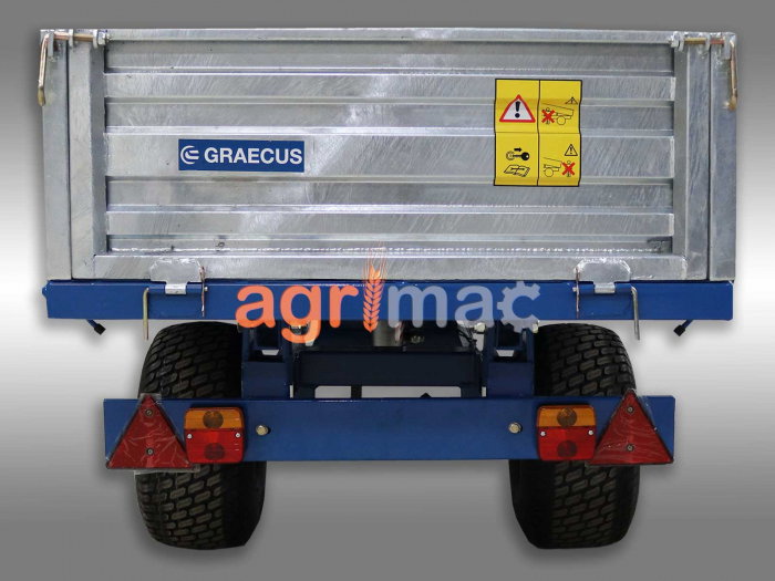 Remorcă agricolă MT1500-H – 1500 kg, basculare hidraulică, obloane galvanizate [9]