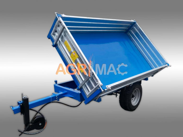 Remorcă agricolă MT3000-3H – 3000 kg, basculare hidraulică triplă, frâne ADR [2]