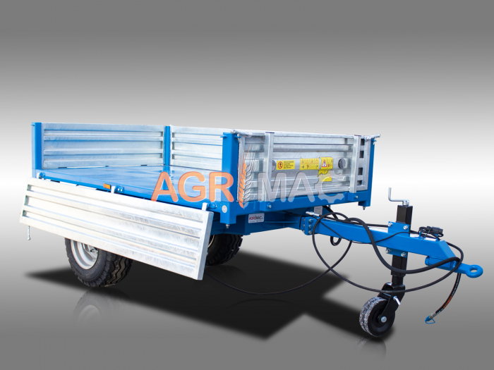 Remorcă agricolă MT3000-3H – 3000 kg, basculare hidraulică triplă, frâne ADR [17]