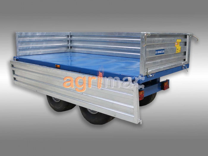 Remorcă agricolă DT2500-H – 2500 kg, basculare hidraulică, obloane galvanizate [2]