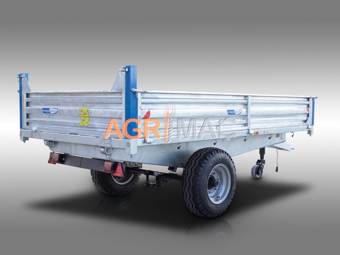 Remorcă agricolă MT5000-H – 5000 kg, basculare hidraulică, frâne ADR [4]