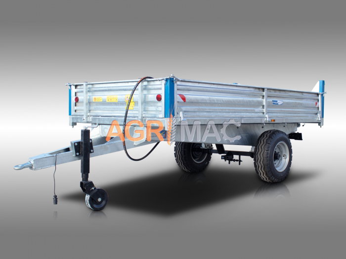 Remorcă agricolă MT5000-H – 5000 kg, basculare hidraulică, frâne ADR [5]