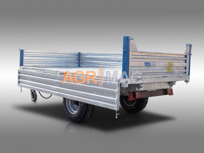 Remorcă agricolă MT5000-H – 5000 kg, basculare hidraulică, frâne ADR [7]