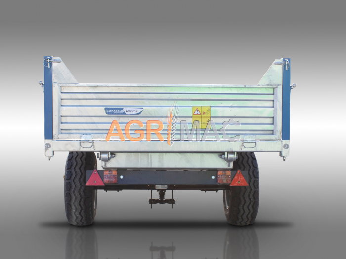 Remorcă agricolă MT5000-H – 5000 kg, basculare hidraulică, frâne ADR [8]