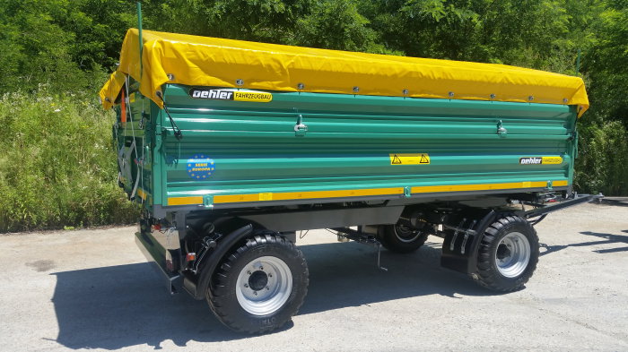 Remorcă Oehler ZDK 70 – 7T, 2 axe, basculare pe 3 părți, frânare pneumatică [3]