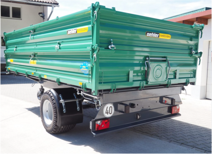 Remorcă Oehler EDK 80 – 8T, basculabilă 3 părți [2]