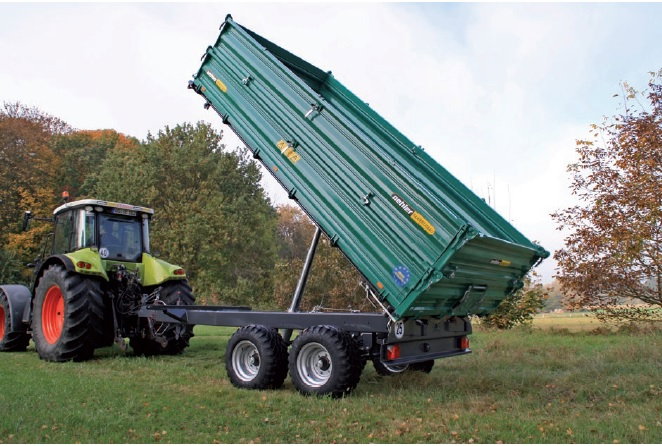 Remorca tandem 8 t, inmatriculabila, basculabila pe 3 parti - TDK 80 S [2]