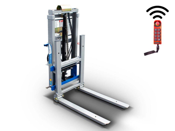 Stivuitor CLARK800 DUPLEX220-RC, 800 kg, ridicare 2200 mm, control wireless [1]
