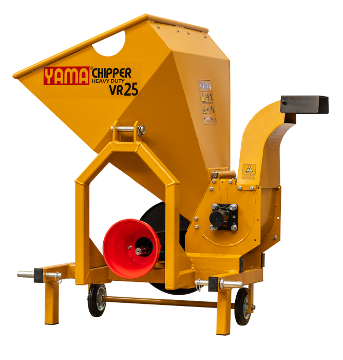Tocător crengi YAMACHIPPER VR25-PTO – PTO 540 rpm, tăiere Ø 100 mm, cuțite reversibile, evacuare burlan [1]