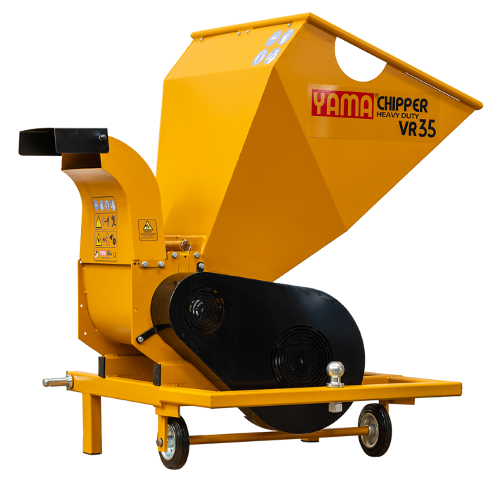 Tocător crengi YAMACHIPPER VR35-PTO – acționare PTO, tăiere Ø 100 mm, evacuare burlan, cuțite reversibile [1]